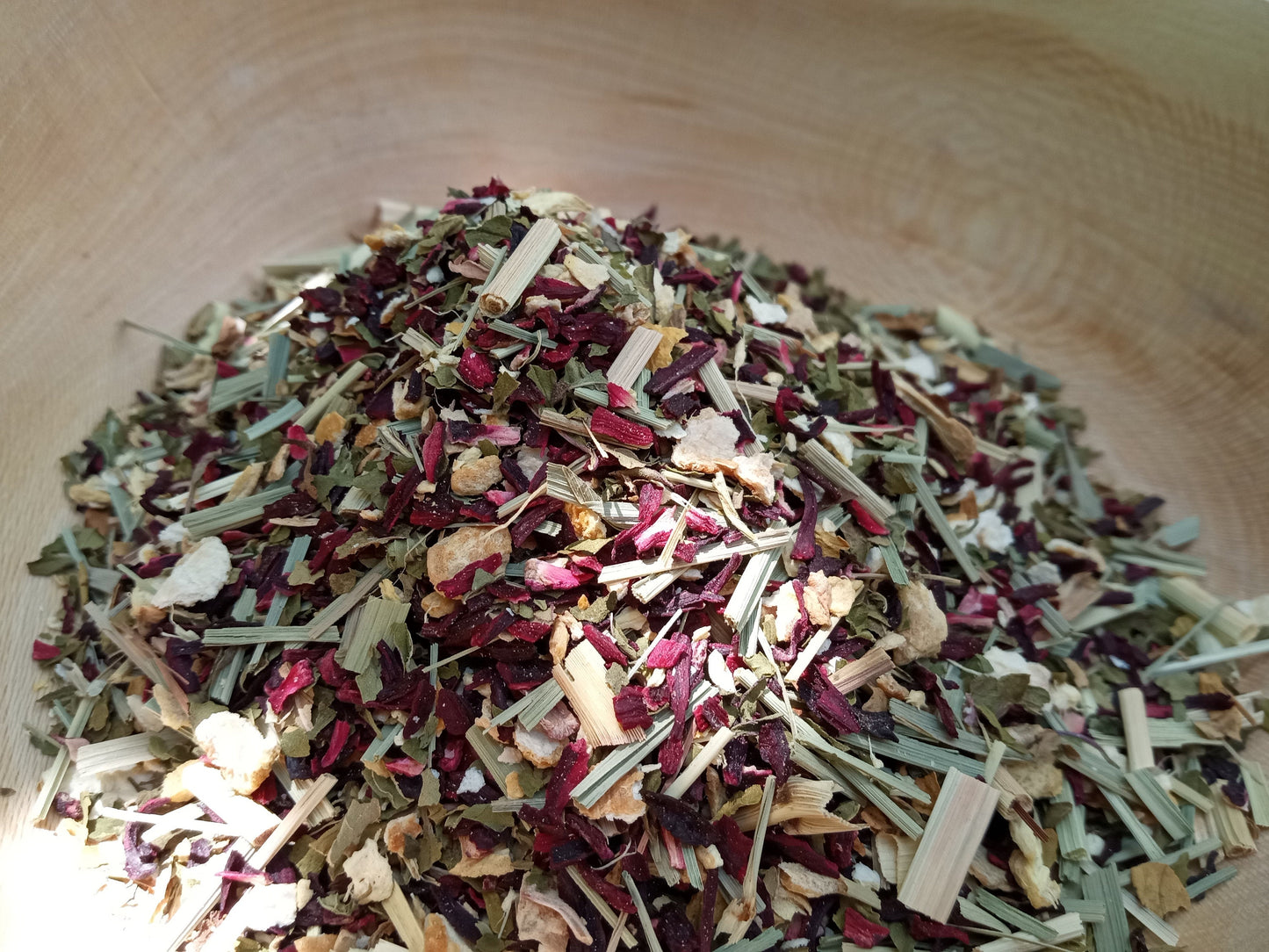 Tropical Zest Organic Lemongrass & Hibiscus Tea with Peppermint, Ginger and Honey-Bush - High in Vitamin C