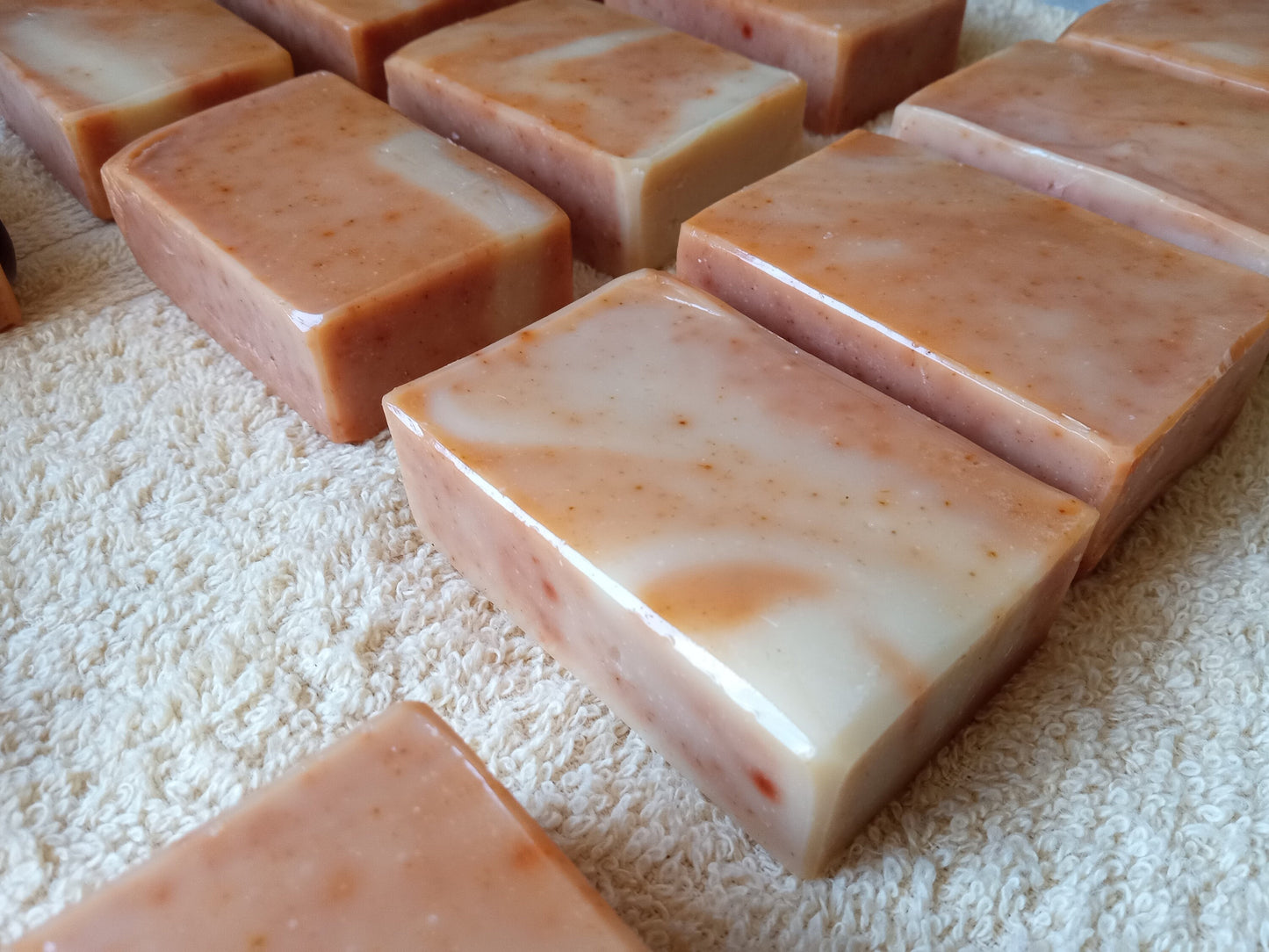 Hibiscus Soap with Self Heal Herb & Rose Petals - Handmade Herbal Bath and Body Bar Soap with Shea - Essential Oil Scented Olive Oil Soap