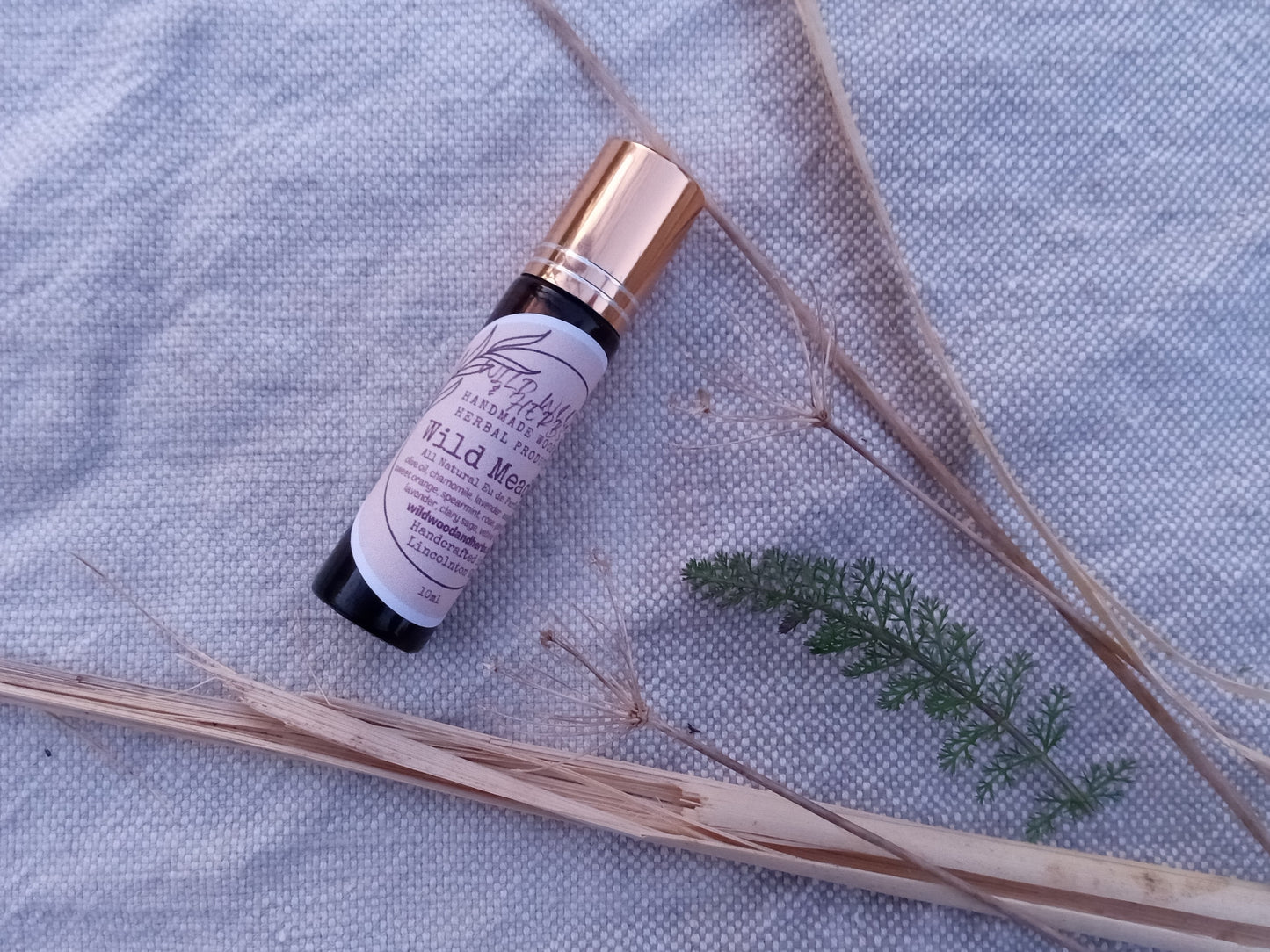 Wild Meadow Perfume Oil with Orange & Spearmint Essential Oils, Ylang Ylang, Rose, Vetiver and Ginger - Natural Every Day Fragrance for Her