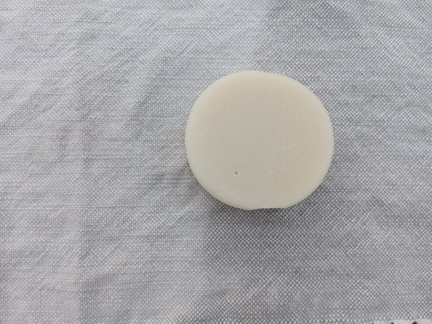 Full Moon - White Lard Soap Round with Patchouli & Ylang Ylang Essential Oils Enhanced with Raw Shea Butter and Castor Oil - 100% Natural Soap Bar