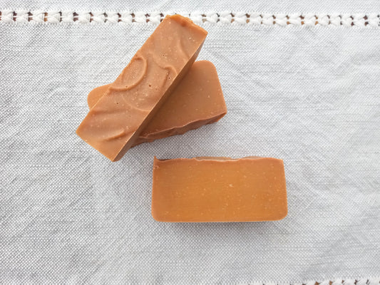 "ZingBar" Turmeric Soap with Plantain Leaf, Lavender Buds and Ginger & Ylang Ylang Essential Oil - Natural Handmade Face Wash for Oily Skin