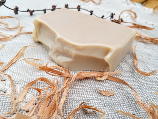 King's Palace - Handmade Basil & Cedarwood Soap for Guys - Coconut-Free Tallow Soap infused with Nettle - 5oz Moisturizing Bar Soap