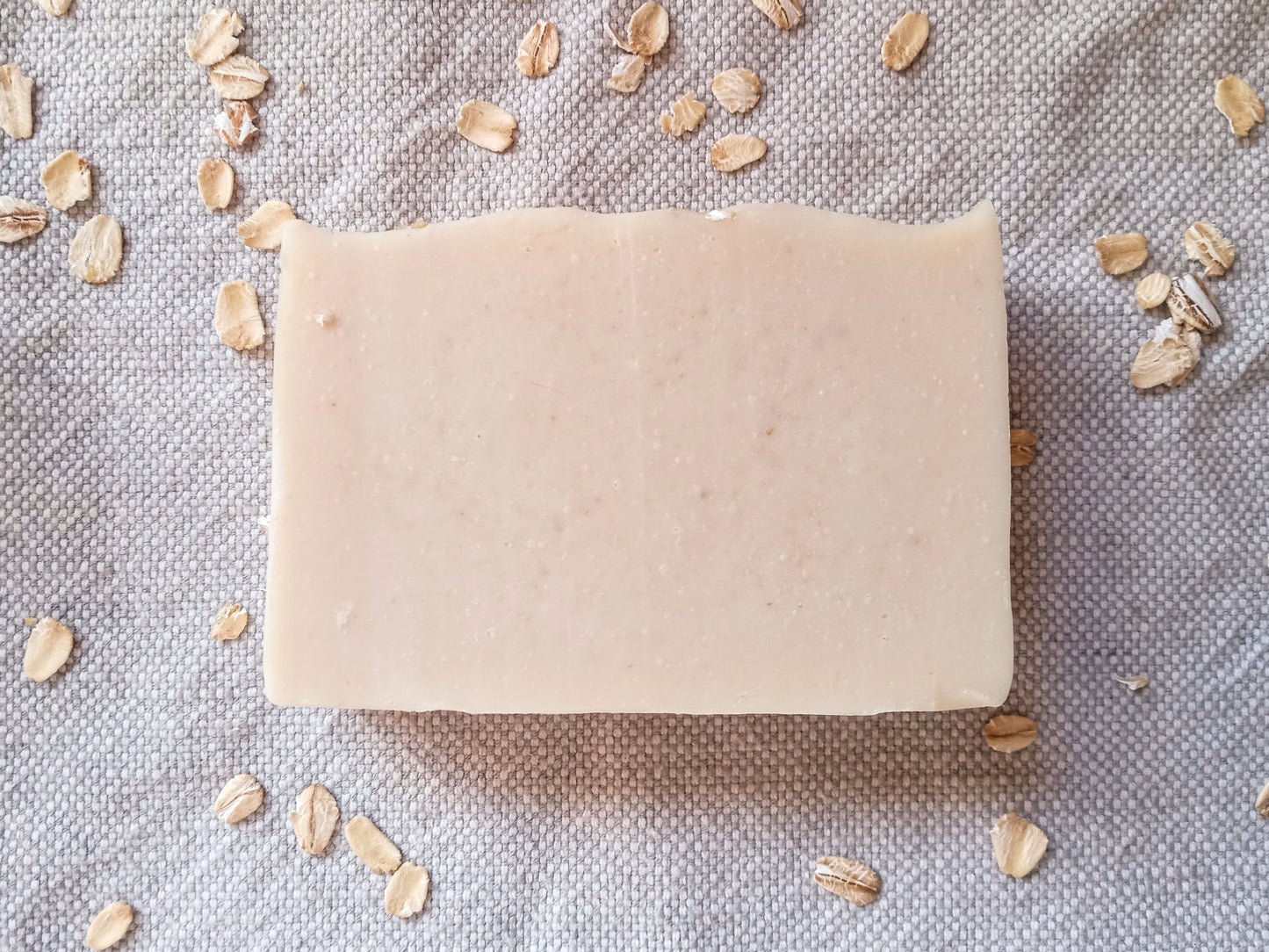 Oat Milk Soap Bars - Handmade Cold Process Soap for Sensitive Skin Care - Gentle Non-Drying Oatmeal Soap Coconut-Free with Shea Butter