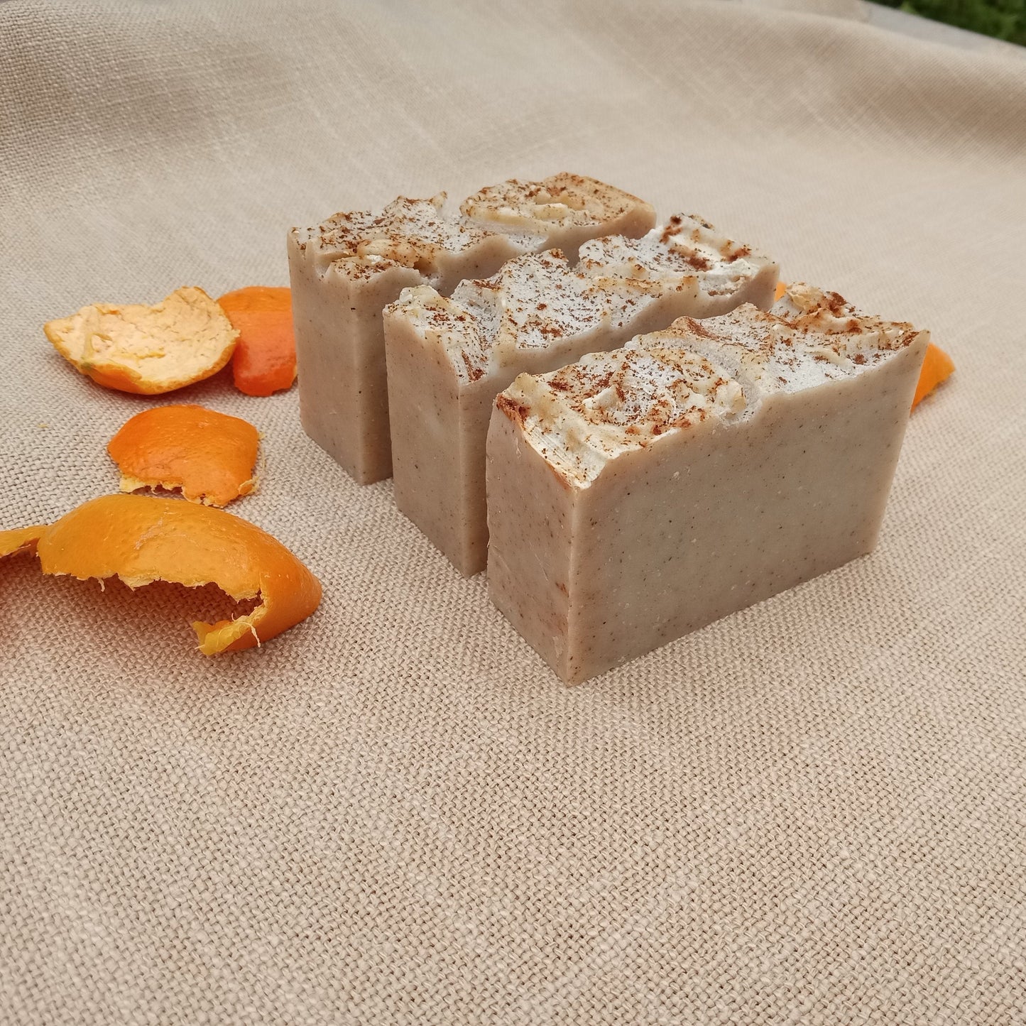 Sun Bathing - Cinnamon Soap with Grapefruit Essential Oil - Handcrafted Tallow Soap Bars with Coconut and Olive Oil - Soap Gift for the Man