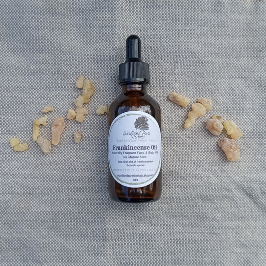 Frankincense Infused Olive Oil for Natural Skincare - Herbal Face & Body Oil for Sunspots -  2oz Fragrant Carrier Oil for DIY Perfume
