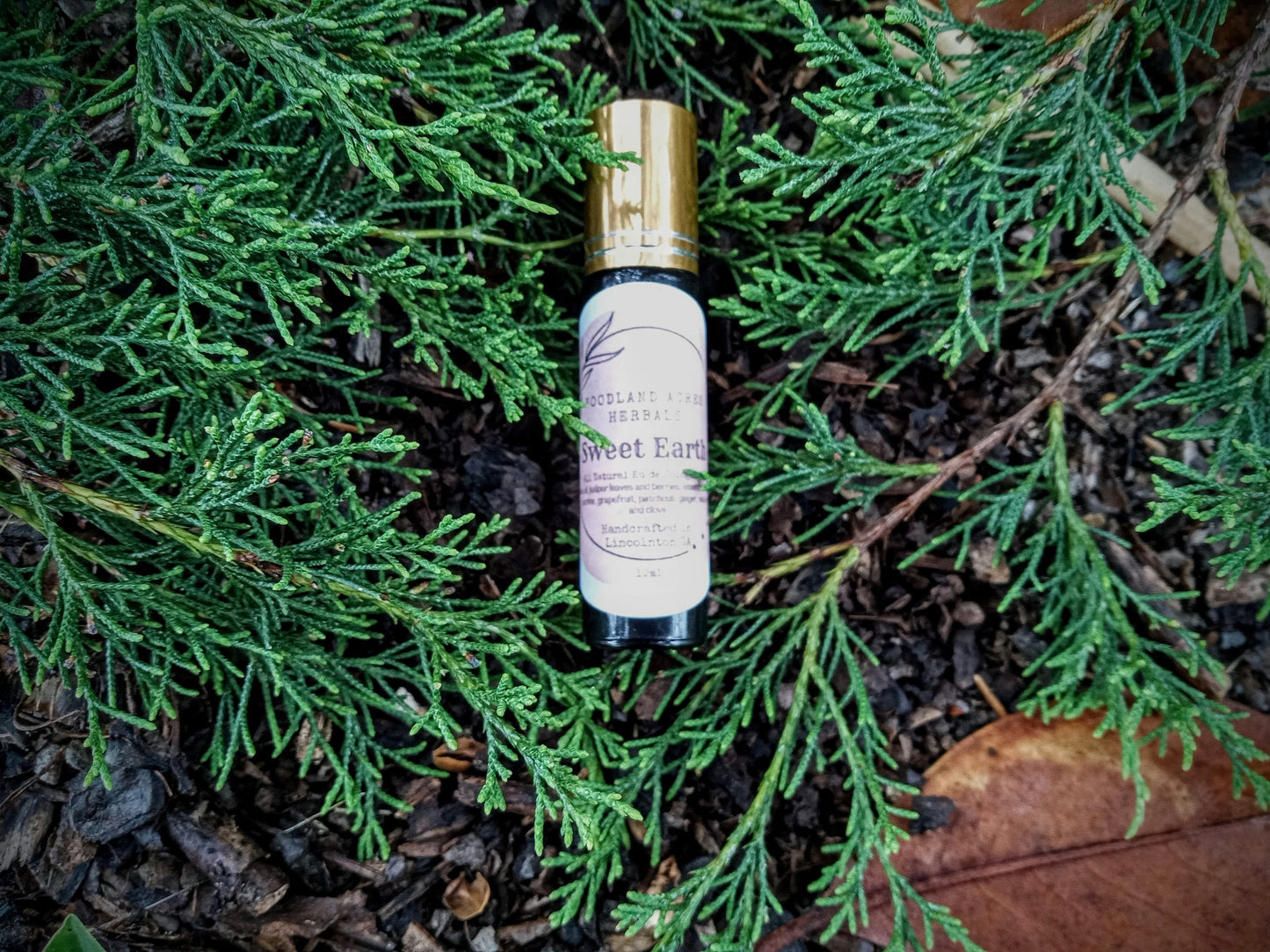 Sweet Earth Patchouli Essential Oil Cologne Roll-On with Juniper Berries & Grapefruit - Natural Fragrance Roller - Plant Based Perfume