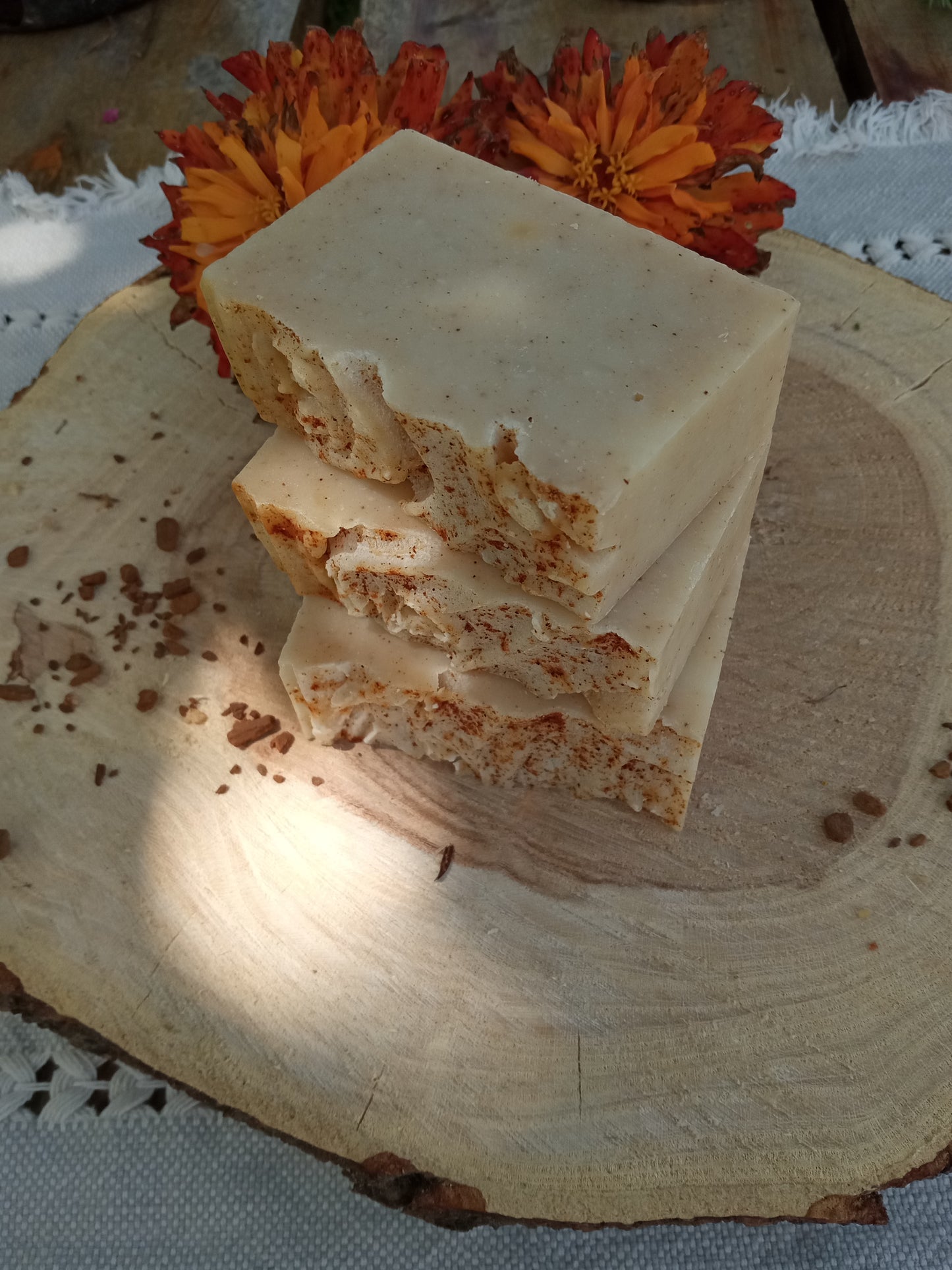 Cinnamon & Grapefruit Soap: Handcrafted with Tallow and Olive Oil