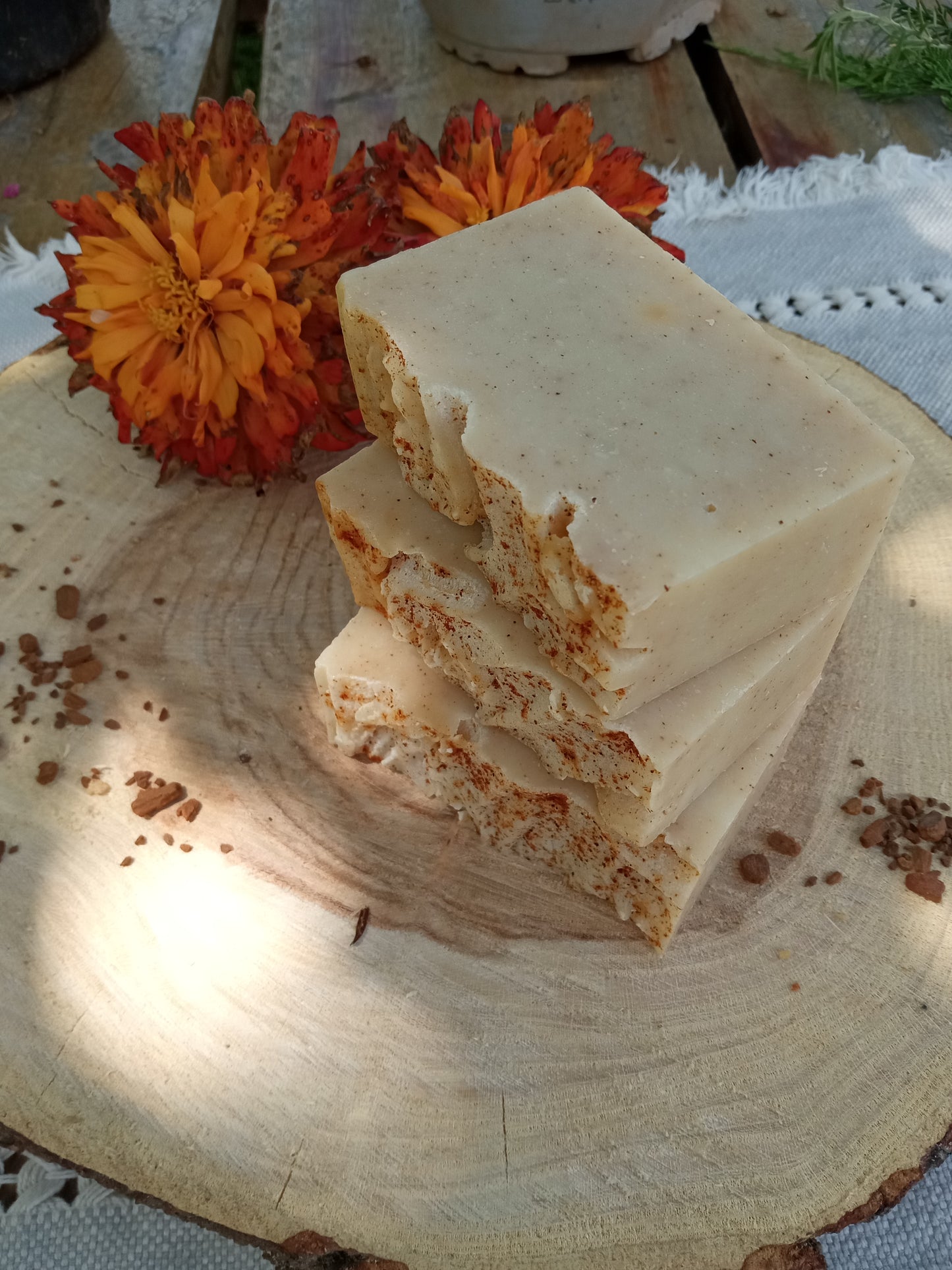 Cinnamon & Grapefruit Soap: Handcrafted with Tallow and Olive Oil