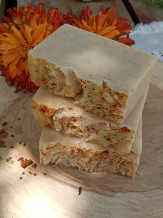 Cinnamon & Grapefruit Soap: Handcrafted with Tallow and Olive Oil
